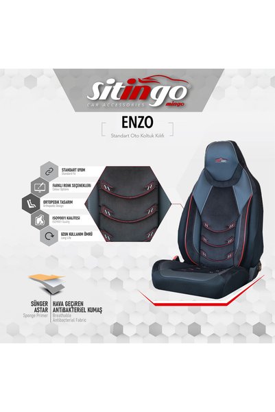 Sitingo Enzo Binek Oto Koltuk Kılıfı