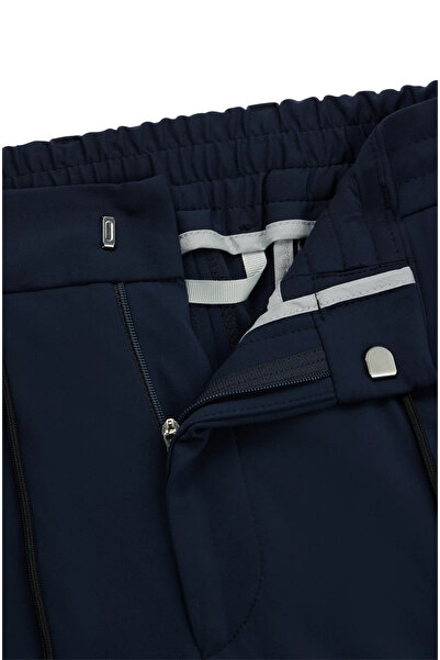 BOSS Erkek Dokuma Kumaş Normal Bel Düz Model Lacivert Pantolon 50502477-404