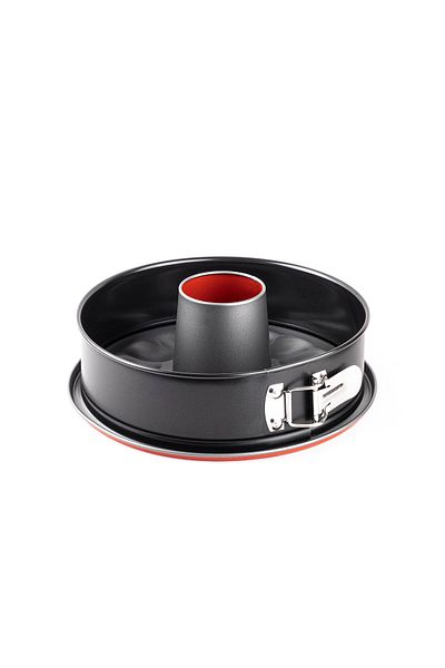Tantitoni 006-01-RED BASE CLAMPED TUBE CAKE MOULD 24CM