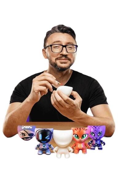 Sole KİMO Glitz Kim İstersen O Boyama Aktivite Figür Üretme SETİ: Çiz Boya Figürürünü YAP!