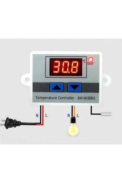 EmAyCenter 220V AC Dijital Termostat XH-W3001