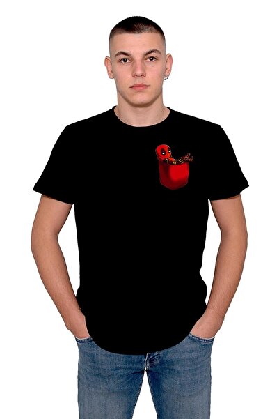BIGROON Deadpool Minimal Logo Unisex Majica