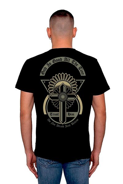 BIGROON Μπλουζάκι Unisex - Πιστέψτε τον Θεό είναι καλός όλο το χρόνο