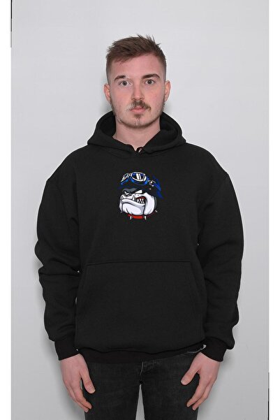 BIGROON Pitbull Dog Fly Pilot Unisex Sa kapuljačom Hoodie - Dog Wild Sa deznom
