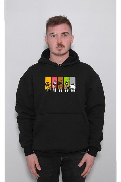 BIGROON Φούτερ με κουκούλα Scooby Doo Unisex - Pluto, Droopy και Gufi Snoopy
