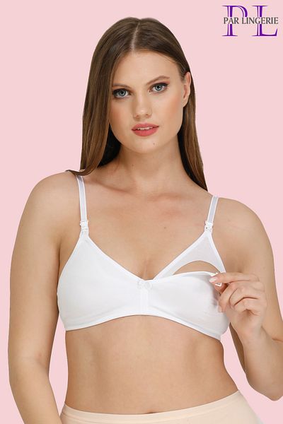 par lingerie pl SUTIEN DE ALAPTAȚIE FĂRĂ ȘOPICĂ ALBĂ