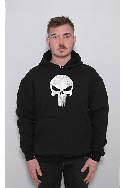 BIGROON سويت شيرت بغطاء للرأس للجنسين - Punisher Punisher Frank Castle Crazy ...