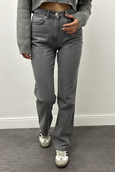 CurcunaShop Şeffaf Kaplamalı Stright Kadın Pantolon