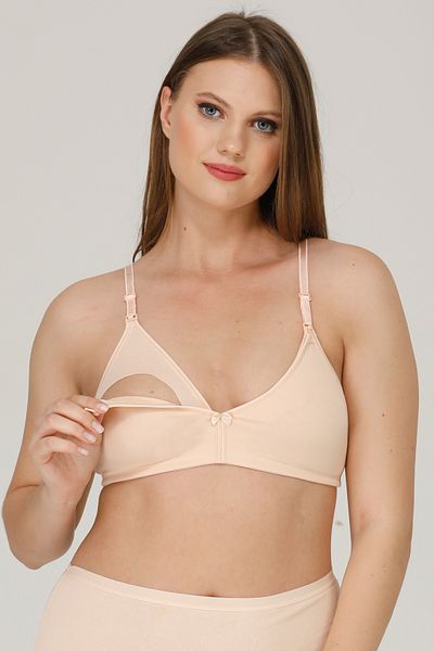 par lingerie pl Σουτιέν νοσηλείας PL Χτενισμένο βαμβακερό χωρίς καπάκι