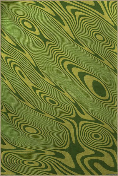 Rugs Modern Halı Green Themed Abstract Spiral Patterned Creative Modern Decor...
