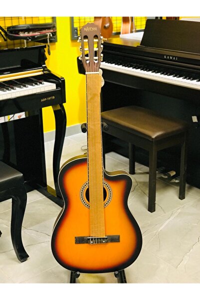 PUANDORG RAVENNİ RCG-120 4/4 KLASİK GİTAR TAM BOY KESİK KASA (KILIF+PENASETİ+KAPO HEDİYELİ)