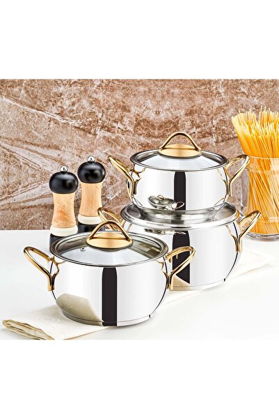 Evimsaray Şevval 6 Parça Mini Set Gold