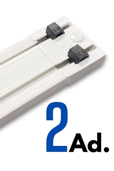 Bilarch 2 Rail Curtain Rail Cornection Finals 2 Pieces