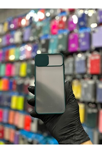GLRTech İphone 6Plus/7Plus/8Plus Uyumlu Kapak Slay Sürgülü Kamera Korumalı Ar...