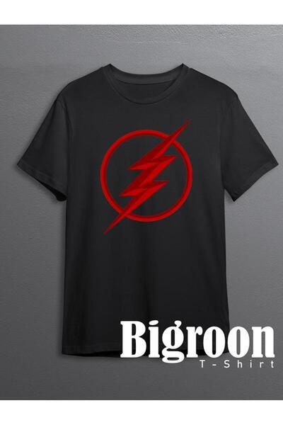 BIGROON Unisex majica sa logotipom The Flash
