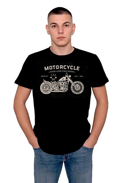 BIGROON Μπλουζάκι Unisex Harley Motorcycle Rider