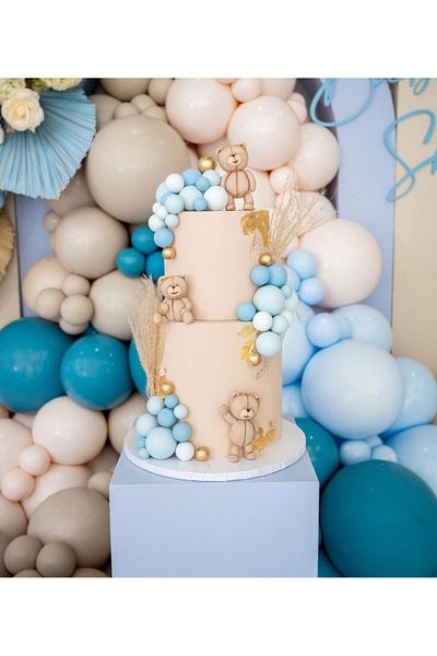 Çemrek Süs Parti Deep ocean sea sand salmon balloon chain set 100 pieces