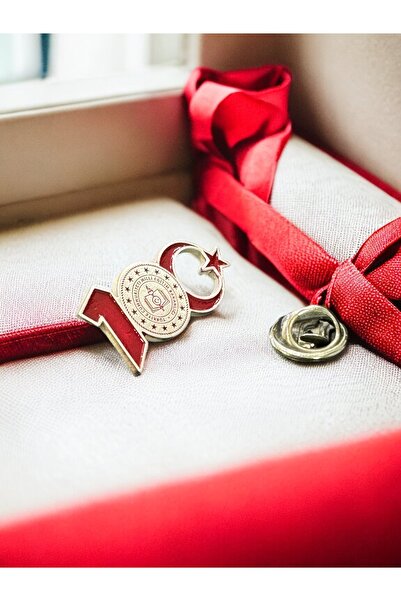 Kuyumcudan Milli Eğitim Bakanlığı logolu 100.Yıl Rozeti