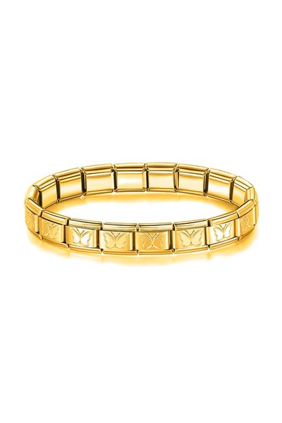 Naturel Tılsım Unisex Italian Charm Bracelet Stainless Steel Bracelet