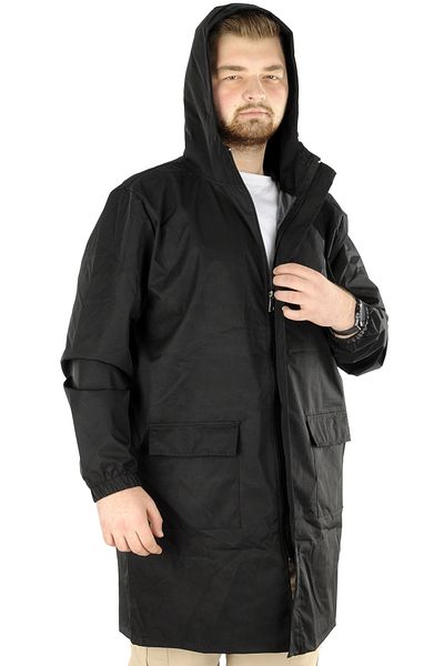 ModeXL Mode Xl Large Size Ανδρικό Αδιάβροχο Hooded 22700 Μαύρο