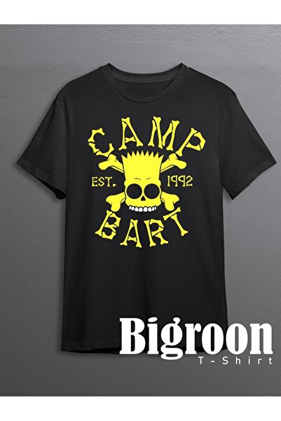 BIGROON 1992 Simpson Bart Simpsons Kamp Unisex Majica