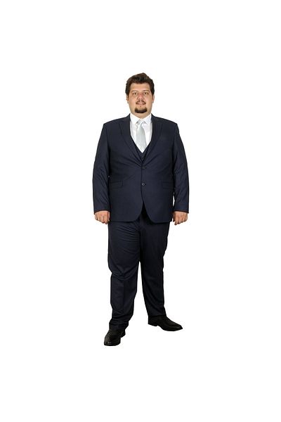 ModeXL Mode Xl Κοστούμι μεγάλου μεγέθους Γιλέκο Bogart 17003a Indigo