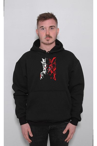 BIGROON Naruto Shippuden Sasuke Unisex Hoodie με κουκούλα - Τελευταίο σπασμένο σχέδιο