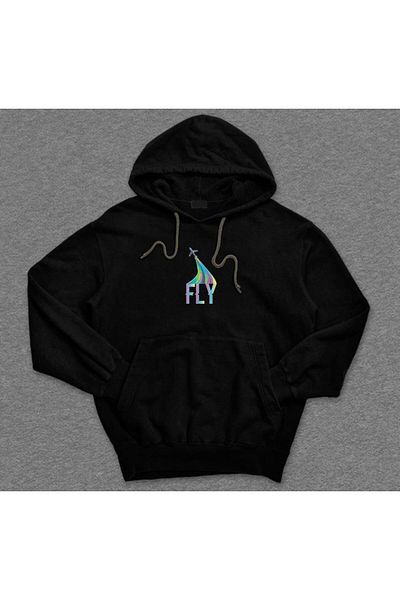 BIGROON Fly Flight Plane Αεροπλάνο Ρετρό Φούτερ Unisex Hoodie με κουκούλα