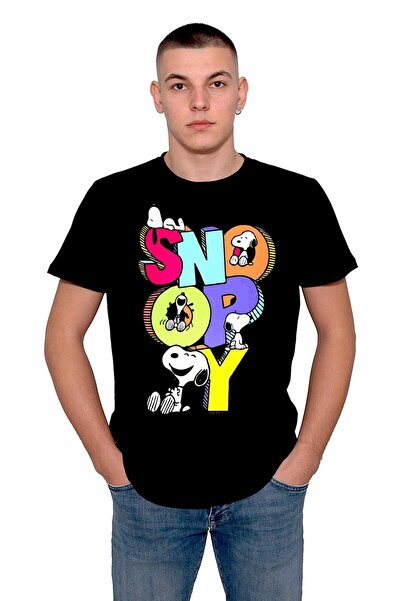 BIGROON Tricou unisex Snoopy Peanuts cu dungi pentru câini