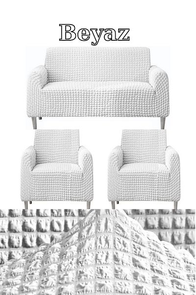 HEYTGAH 3+1+1 Fotoliu flexibil lavabil cu înfășurare și cauciuc, canapea, set de canapele extensibile - husă/husă