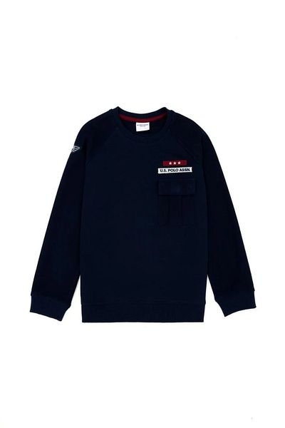 U.S. Polo Assn. BAZA. Polo Assn. Hanorac pentru copii cu gât crew G083SZ082.000. 1667673   TEKSPOR