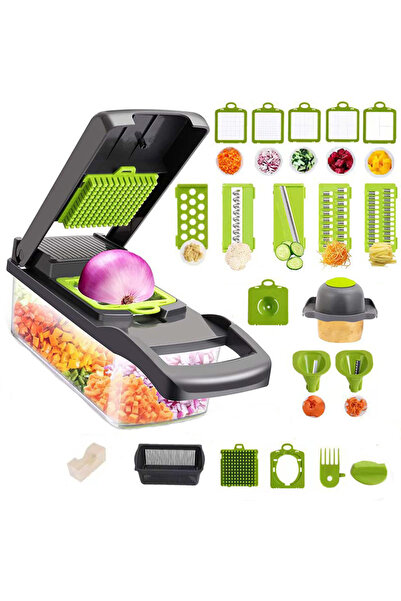 Genel Markalar Patates Soğan Sebze Doğrayıcı Dilimleyici Rende Kesici Çok Fonksiyonlu