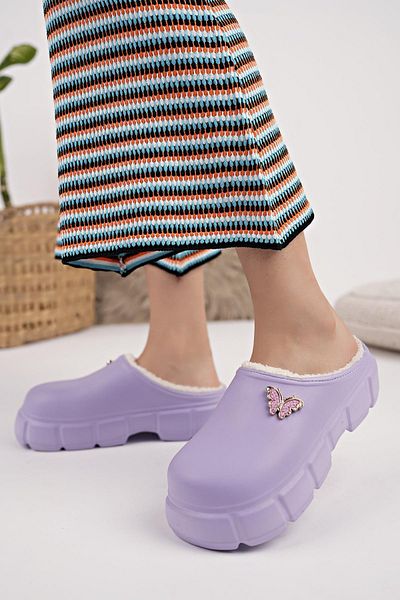 Moda Frato Modafrato HERA Σόλα Γέμισμα Παντόφλες Σπιτιού Αδιάβροχες Παντόφλες Κουζίνας Νοσοκομειακή Φόδρα μαλλί