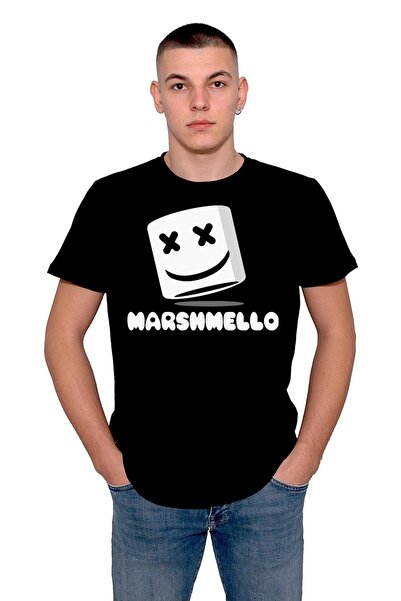 BIGROON Unisex majica sa klupskom muzikom DJ Marshmello
