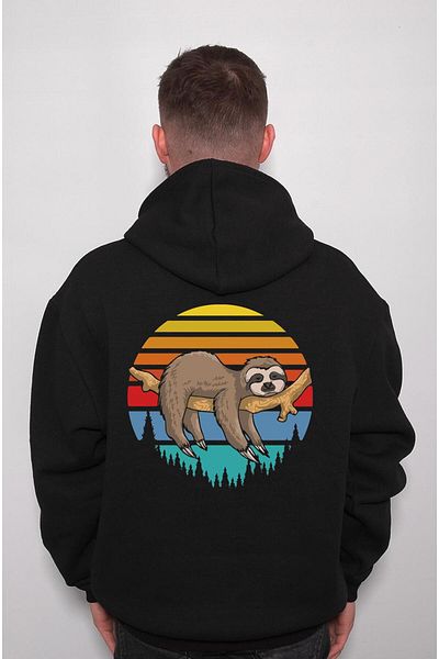 baskwear Φούτερ με ρετρό κουκούλα Raccoon Unisex