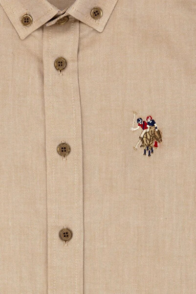 U.S. Polo Assn. Erkek Çocuk Coconut Uzun Kollu Basic Gömlek G083SZ004.000.1672826.VR153 TEKSPORRR
