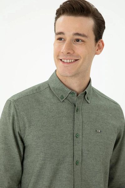 U.S. Polo Assn. BASE. Polo Assn. Men's Long Sleeve Shirt G081GL004.000.1742832 TEKSPOR