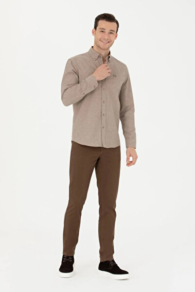 U.S. Polo Assn. ΒΑΣΗ. Polo Assn. Ανδρικό μακρυμάνικο πουκάμισο G081GL004.000.1742832 TEKSPOR