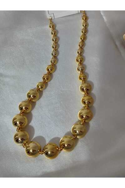 BULUT PASLANMAZ ÇELİK ALTIN KAPLAMA BONCUK KOLYE