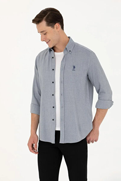 U.S. Polo Assn. U.S. Polo Assn. Erkek Uzun Kollu Gömlek G081GL004.000.1686948 TEKSPOR