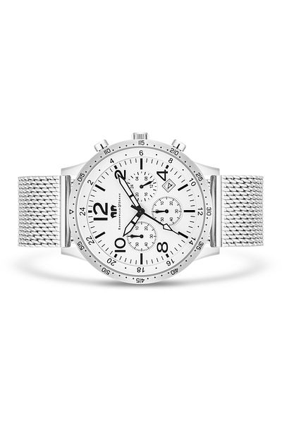 Rhodenwald & Söhne Chronograph Herren Chronograph silber Edelstahl silber