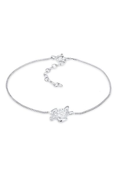 ELLI Armband aus 925er Silber – Armkettchen Schildkröte Sommer Strand
