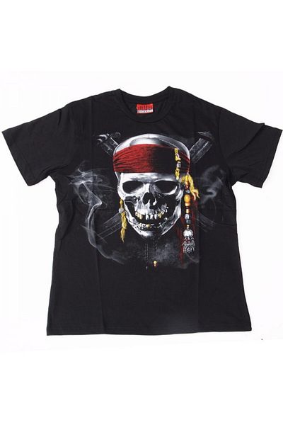 Atlantis Skull No:4 T-Shirt Μαύρος