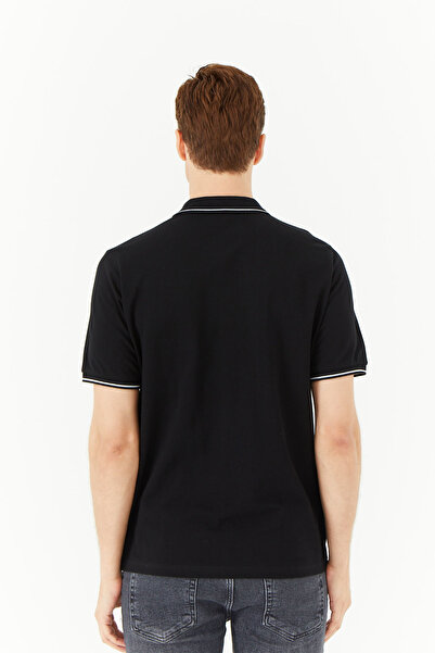 PAULMARK Γιακάς πόλο με γιακά και λεπτομέρεια στο μανίκι