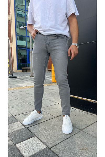 Ser Joven Ανδρικό τζιν παντελόνι σε σκούρο γκρι Skinny Fit