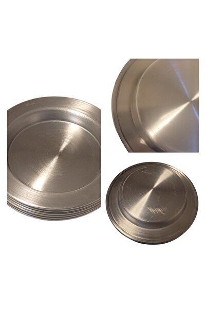 Bilgin Paslanmaz Künefe Plate 12 cm Set of 6 Size 1 Aluminum