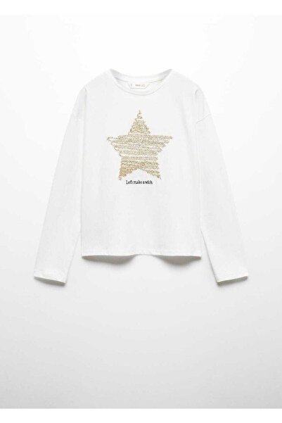 MANGO Kids Desenli uzun kollu tişört