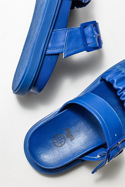 Elle Shoes Mavi Kadın Terlik