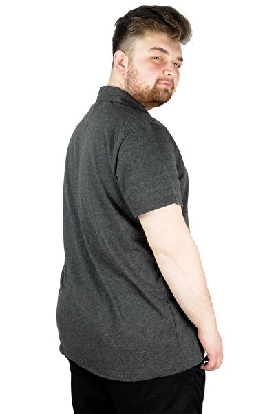 ModeXL Ανδρικό μπλουζάκι Mode Xl Polo New York Throwback 22302 Antramelange