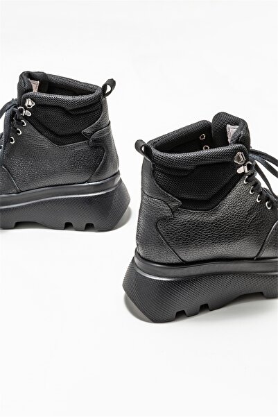 Elle Shoes Siyah Kadın Günlük Düz Bot